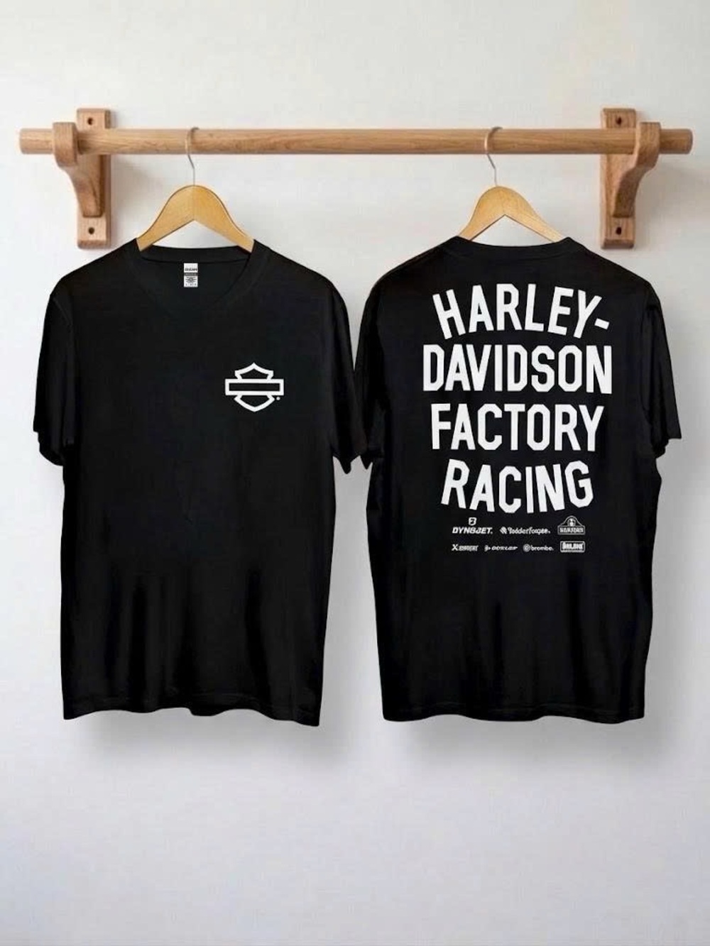 Harley-Davidson Black Short Sleeve Factory Racing Tee | Reprint